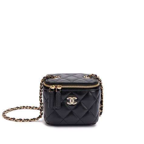 chanel mini vanity price 2023|Chanel small vanity with chain.